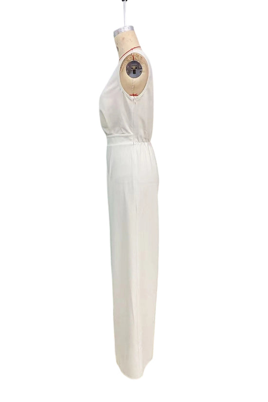 One-Shoulder Elegant Wide-Leg Jumpsuit