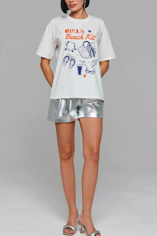 Girls Beach Graphic Tee