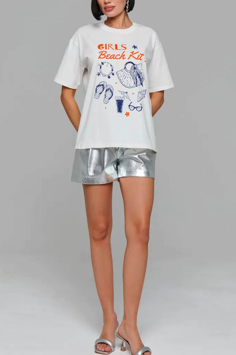Girls Beach Graphic Tee