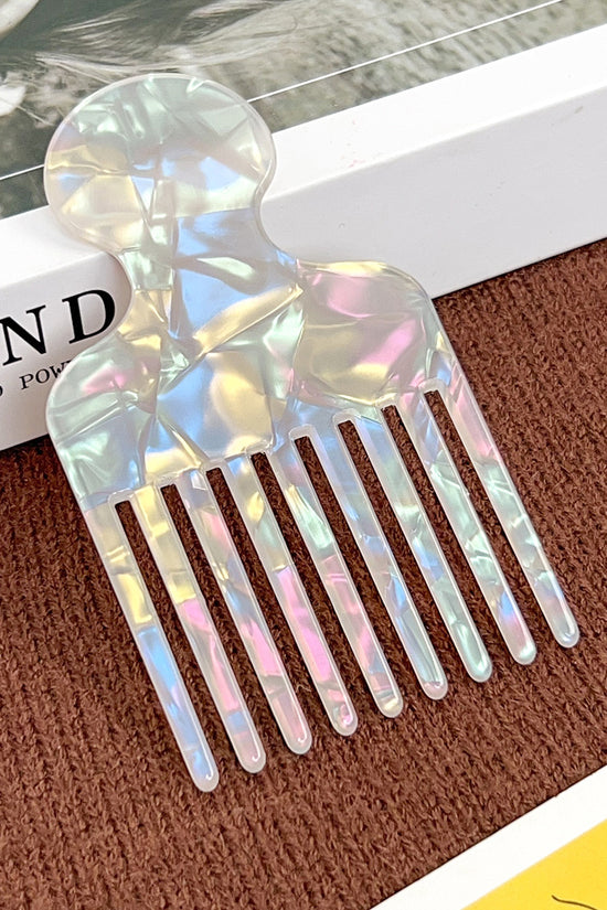 Striped Tortoise-Style Hair Pick