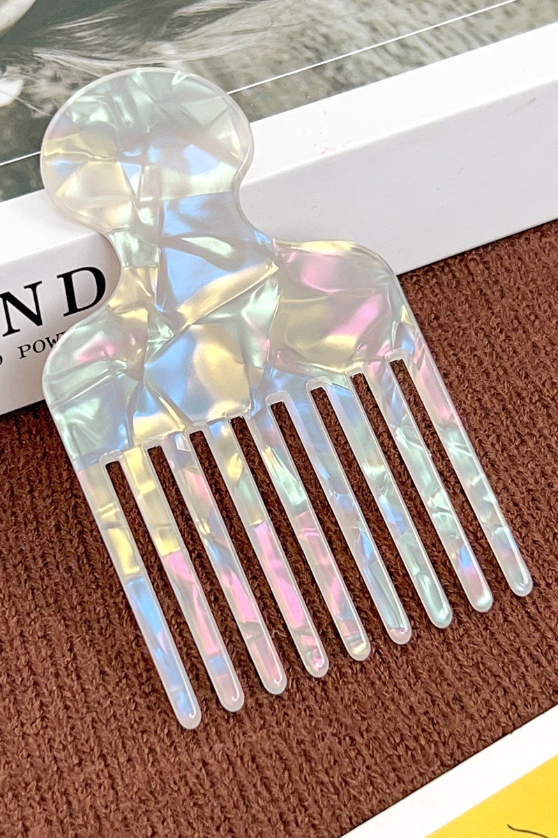 Striped Tortoise-Style Hair Pick
