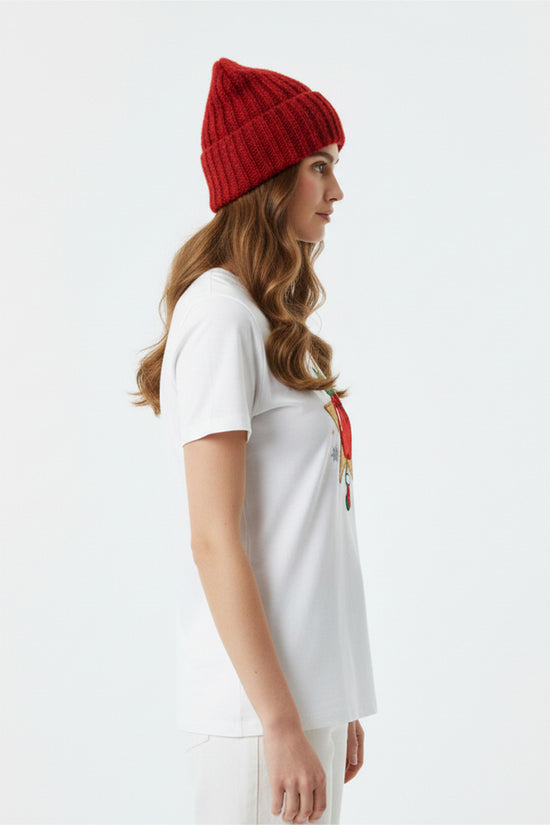 Golden Star Apple Embroidered T-Shirt