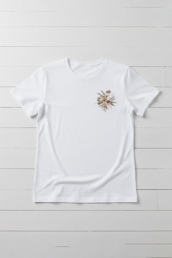 Petite Floral Embroidered T-Shirt