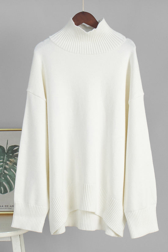High-Neck Oversized Sweater