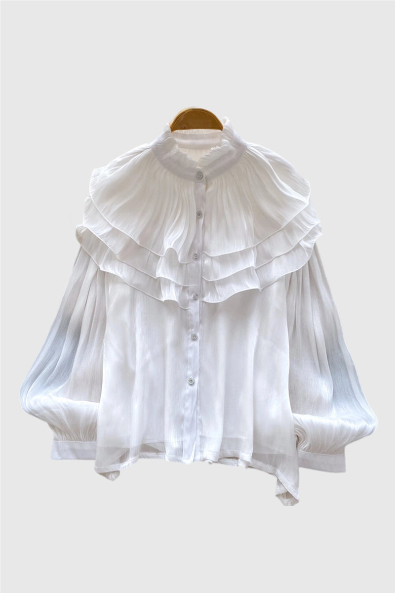 Elegant Layered Ruffle Blouse