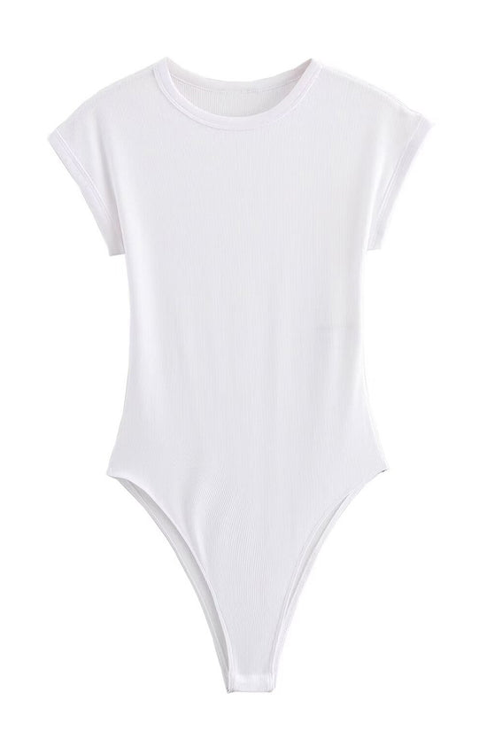 Striped Sleeveless Bodycon Bodysuit