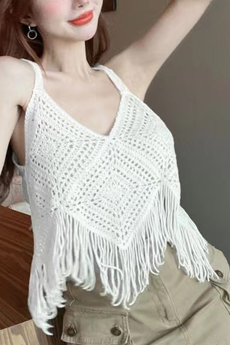 Crochet Flowy Tank Top