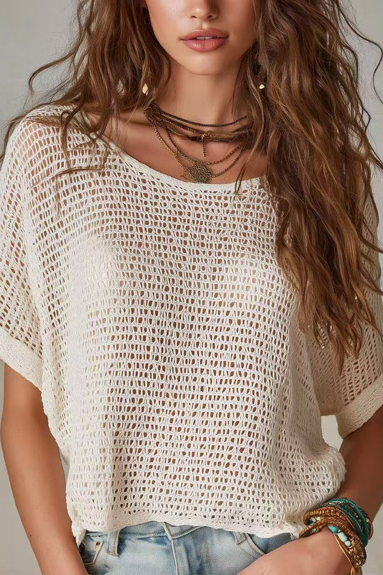 Crochet Knit Blouse