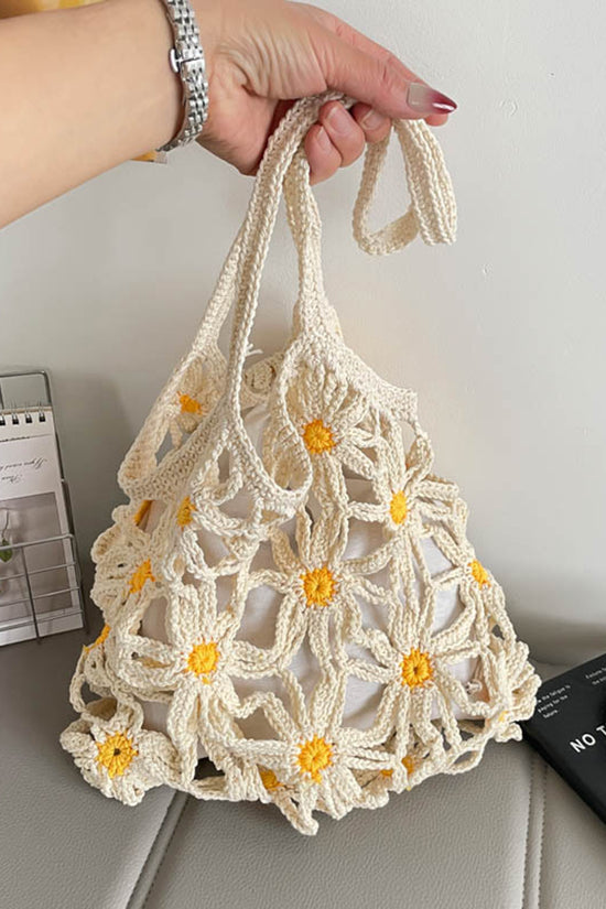 Floral Crochet Handbag