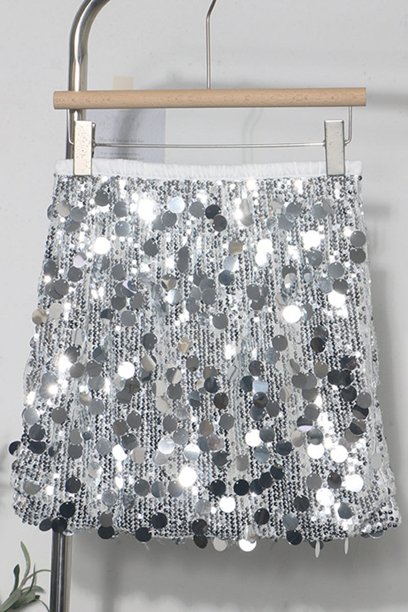 Sequin Mini Skirt