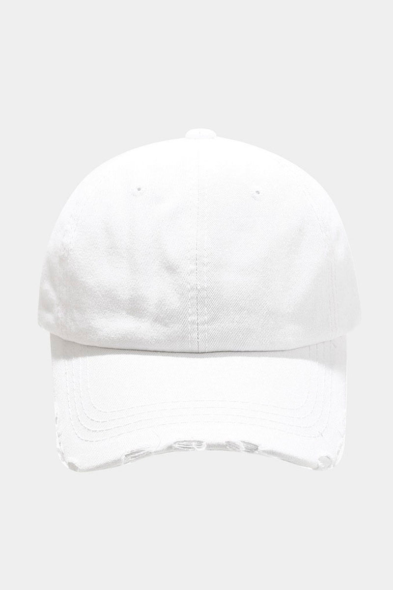 Distressed Casual Baseball Cap