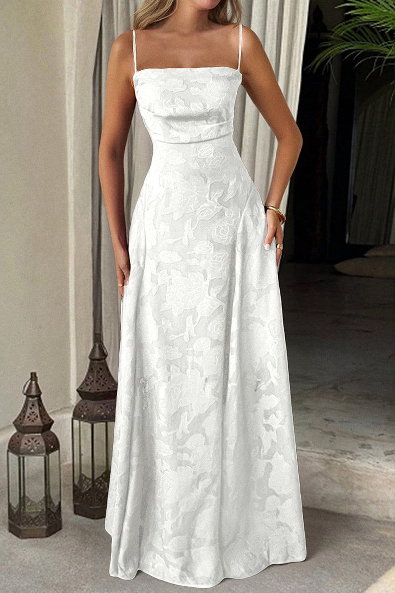 Textured Sleeveless Maxi Dress