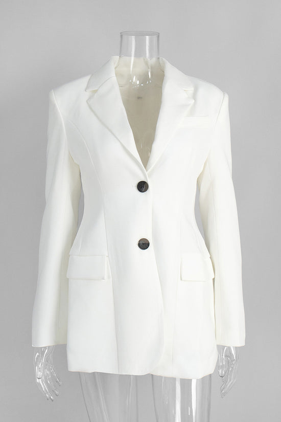 Tailored Button-Up Blazer