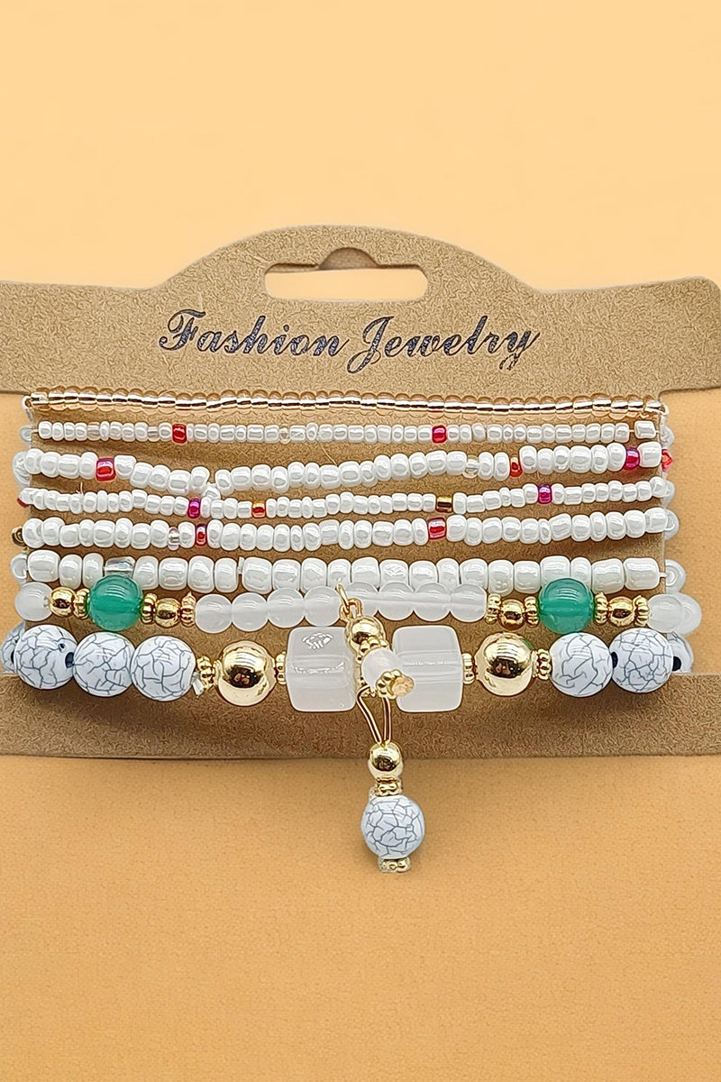 Multilayer Beaded Bracelet Set