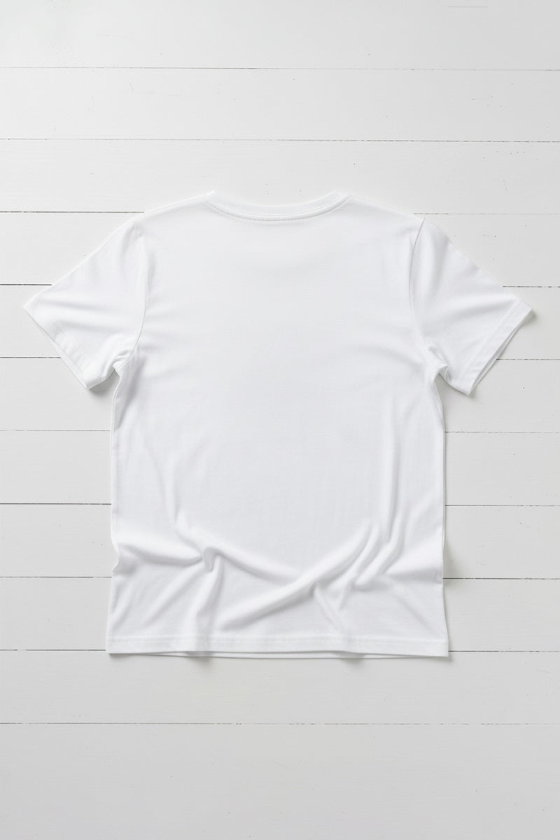 Graceful Cat Embroidered T-Shirt