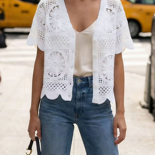Crochet Pattern Open-Front Top