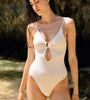 Ring Front Cutout One Piece Swimsuit