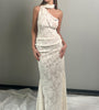 One Shoulder Pleated Maxi Gown
