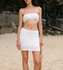 Knit Tube Top and Mini Skirt Set