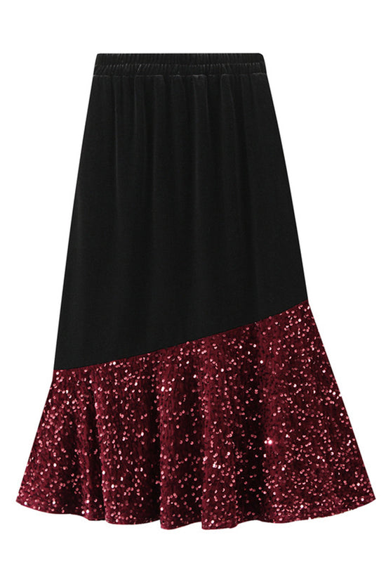 Sparkle Detail Midi Skirt
