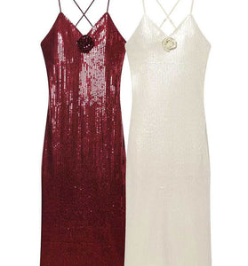 Sequin Strappy Party Dress