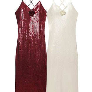Sequin Strappy Party Dress