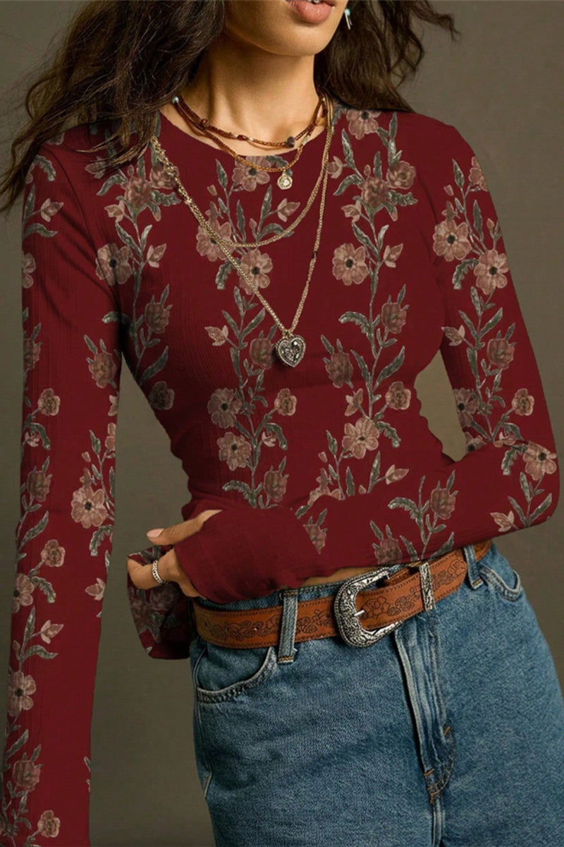 Floral Long Sleeve T-Shirt