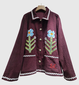 Floral Button-Up Jacket