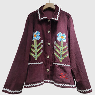 Floral Button-Up Jacket