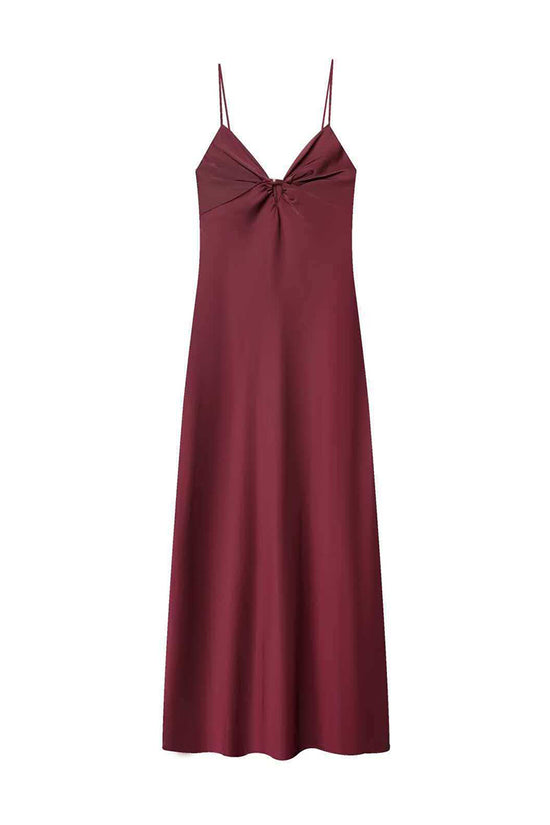 Spaghetti Strap Slip Midi Dress