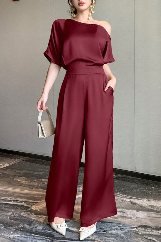 Off-Shoulder Elegant Jumpsuit