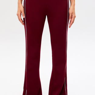 Flared Jogger Pants with Side Stripes