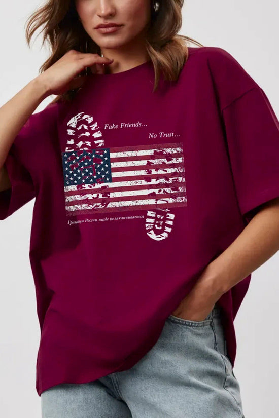 Graphic Statement Loose T-Shirt