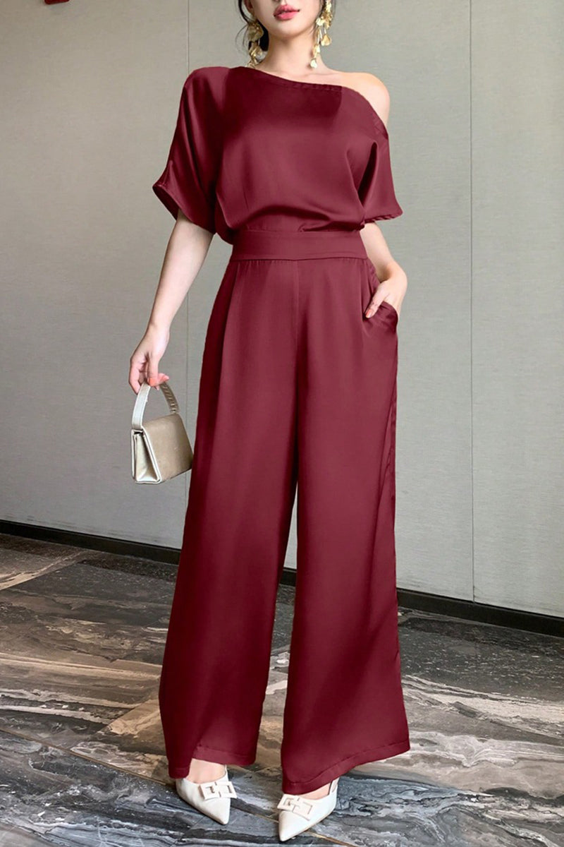 Off-Shoulder Elegant Jumpsuit