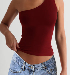 One-Shoulder Bodycon Tank