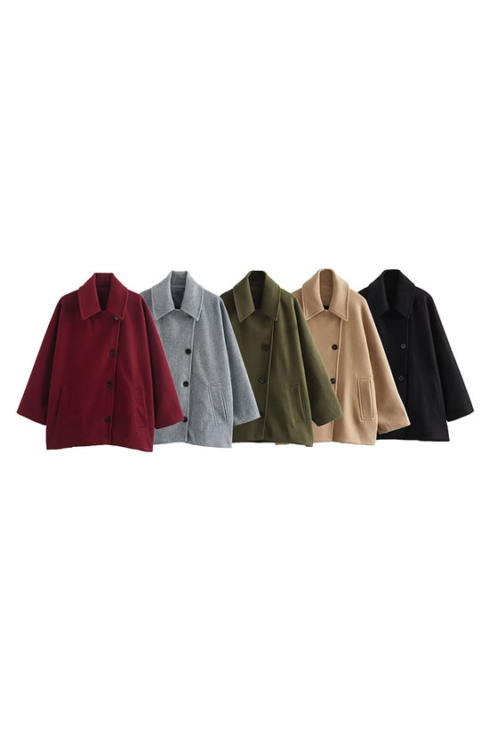 Classic Button-Up Blazer Jacket