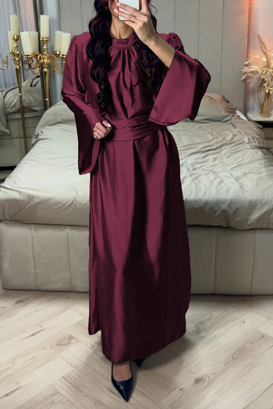 Elegant Long Sleeve Maxi Casual Dress