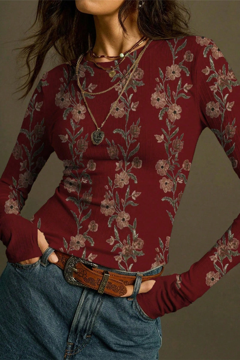 Floral Long Sleeve T-Shirt