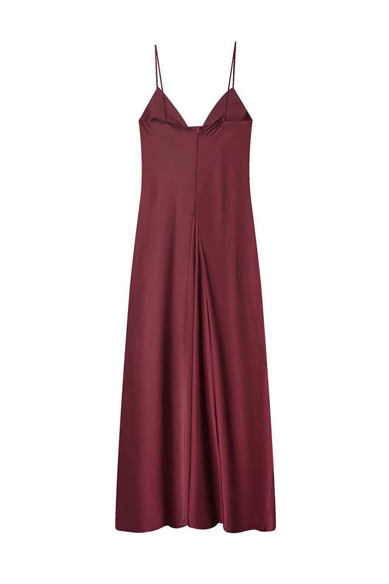 Spaghetti Strap Slip Midi Dress