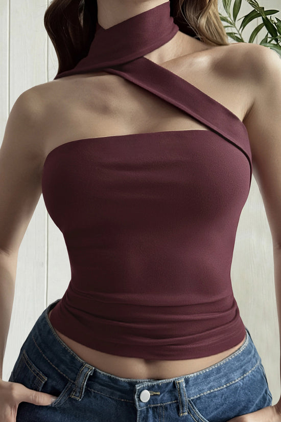Crisscross Halter Tank Top