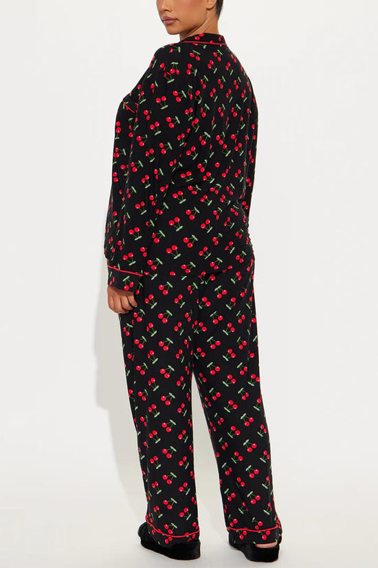 Cozy Classic Pajama Set with Contrast Trim