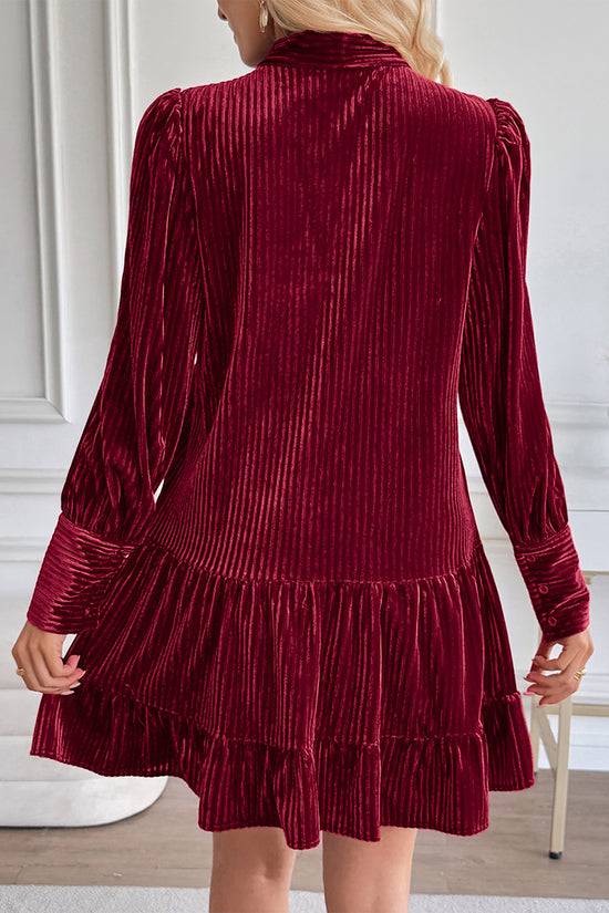 Elegant Bow Tie Casual Dress