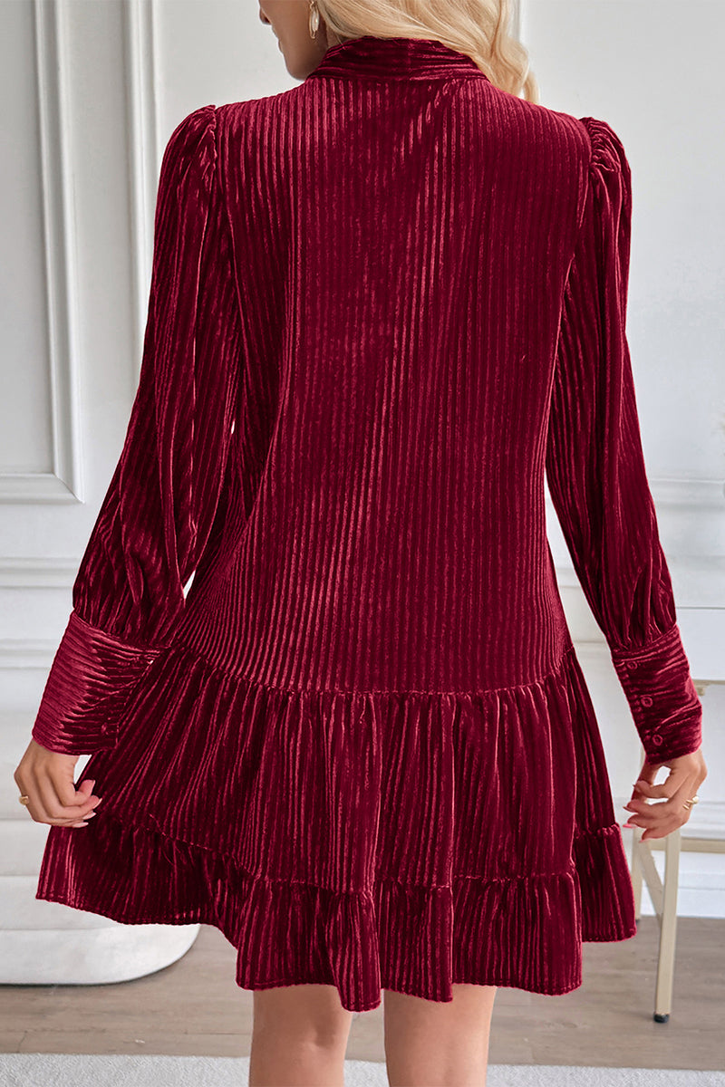 Elegant Bow Tie Casual Dress