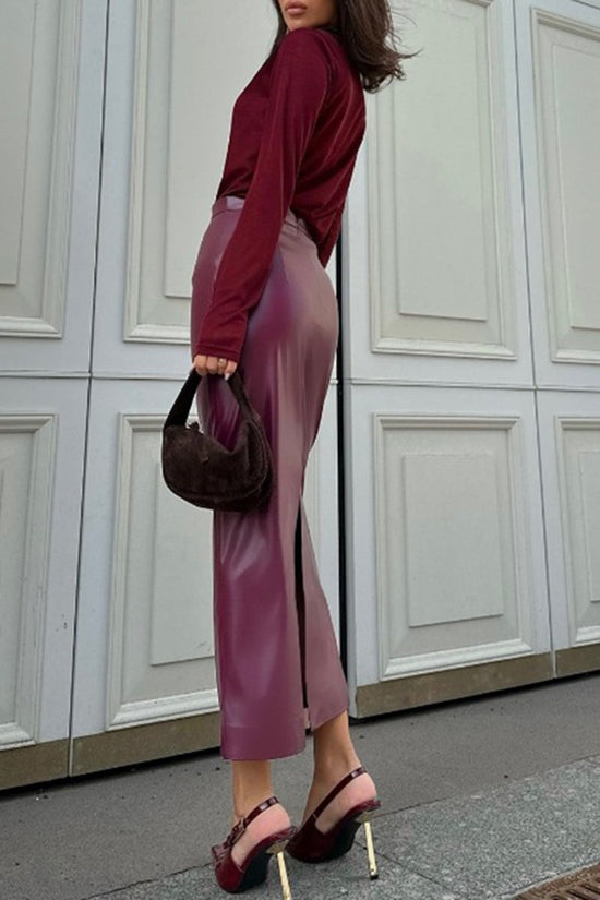 Sleek Midi Pencil Skirt