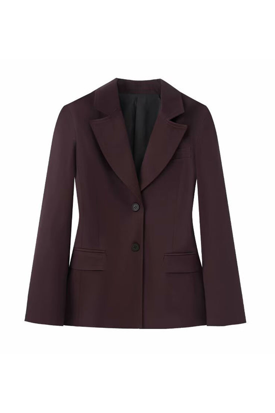 Classic Tailored Single-Breasted Blazer