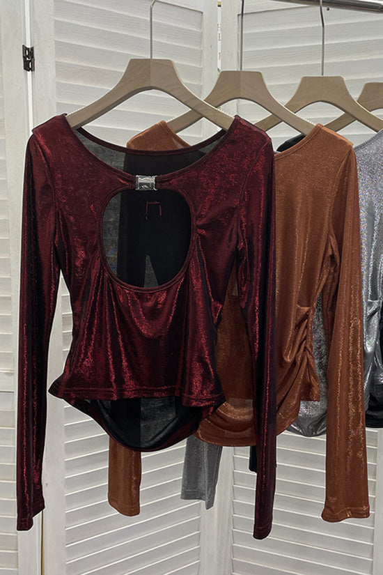 Elegant Long Sleeve Bodycon T-Shirt