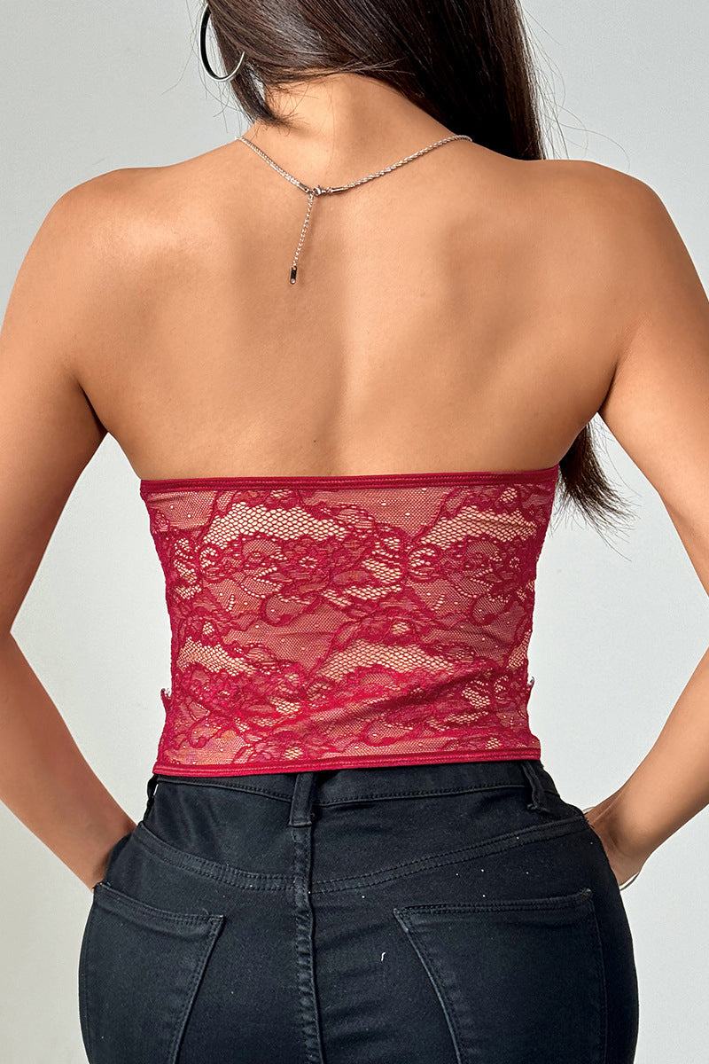 Lace Bustier Tank Top