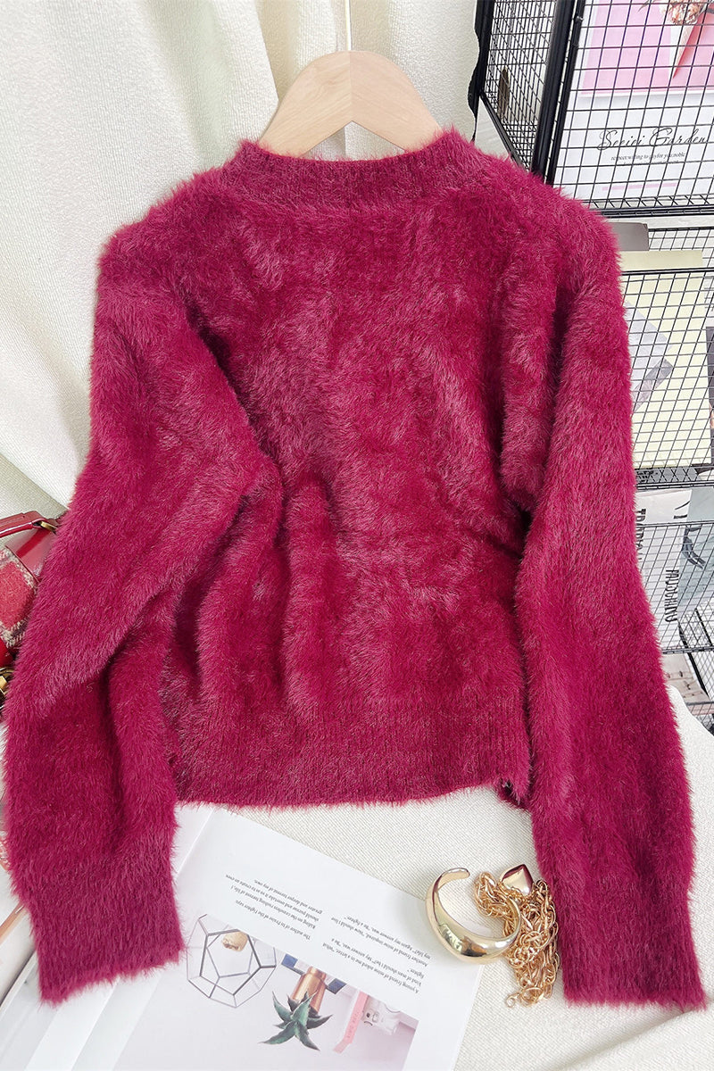 Cozy Button-Embellished Cardigan