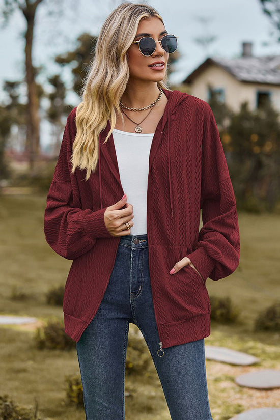 Cozy Hooded Zip-Up Sweatshirt
