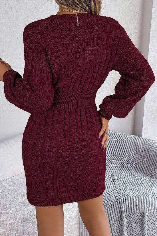 Cut-Out Knit Bodycon Dress